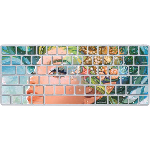 Mermaid with Sea Stars in Her Hair by Ivy Dolamore Magic Keyboard Skin