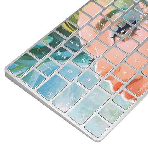 Mermaid with Sea Stars in Her Hair by Ivy Dolamore Magic Keyboard Skin