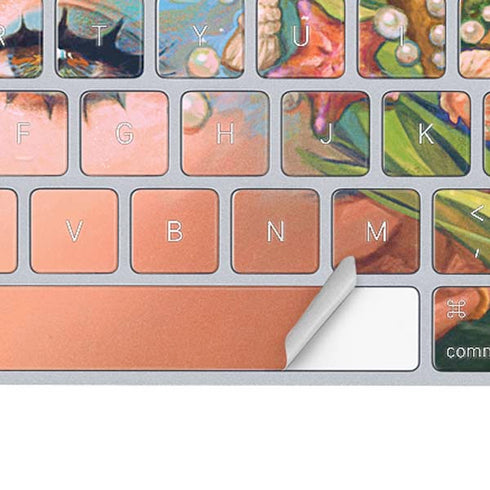 Mermaid with Sea Stars in Her Hair by Ivy Dolamore Magic Keyboard Skin