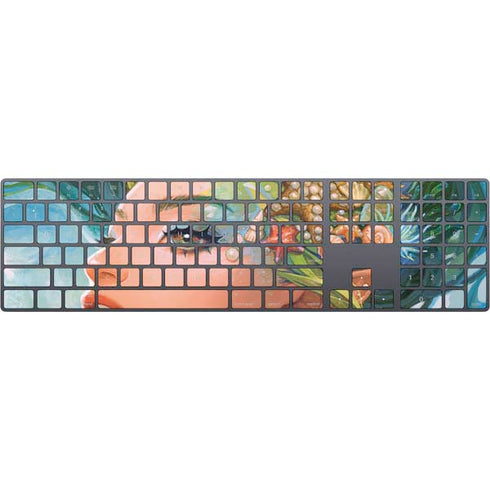 Mermaid with Sea Stars in Her Hair by Ivy Dolamore Magic Keyboard with Numeric Keypad Skin