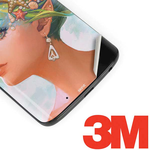 Mermaid with Sea Stars in Her Hair by Ivy Dolamore Moto G6 Skin