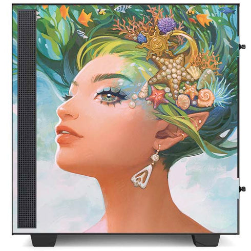 Mermaid with Sea Stars in Her Hair by Ivy Dolamore NZXT H510 Compact ATX Mid-Tower Case Skin