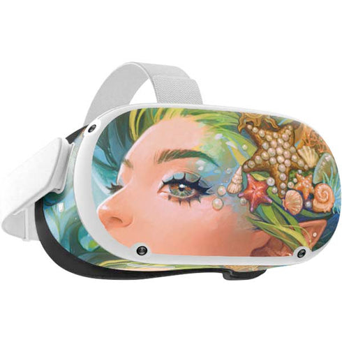 Mermaid with Sea Stars in Her Hair by Ivy Dolamore Oculus Quest 2 Skin