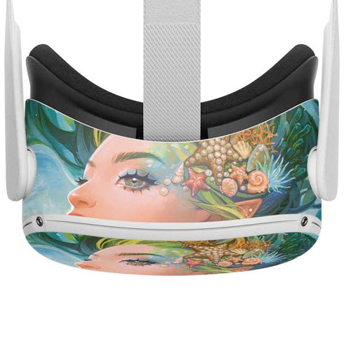 Mermaid with Sea Stars in Her Hair by Ivy Dolamore Oculus Quest 2 Skin