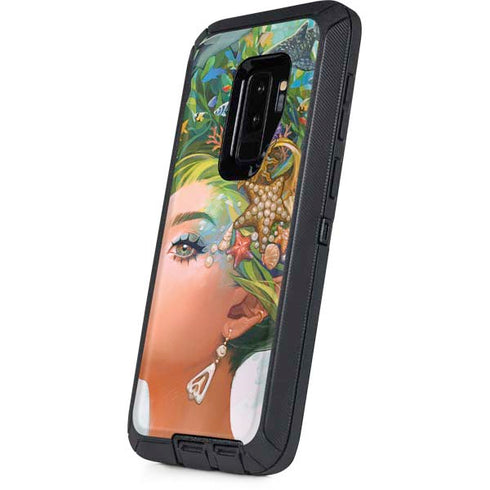 Mermaid with Sea Stars in Her Hair by Ivy Dolamore Otterbox Defender Galaxy Skin