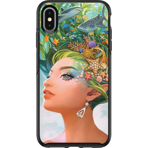 Mermaid with Sea Stars in Her Hair by Ivy Dolamore Otterbox Symmetry iPhone Skin