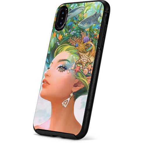 Mermaid with Sea Stars in Her Hair by Ivy Dolamore Otterbox Symmetry iPhone Skin