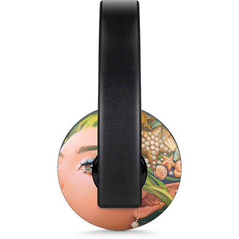 Mermaid with Sea Stars in Her Hair by Ivy Dolamore PlayStation 4 Gold Wireless Headset Skin