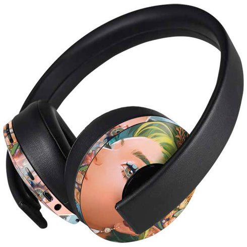 Mermaid with Sea Stars in Her Hair by Ivy Dolamore PlayStation 4 Gold Wireless Headset Skin