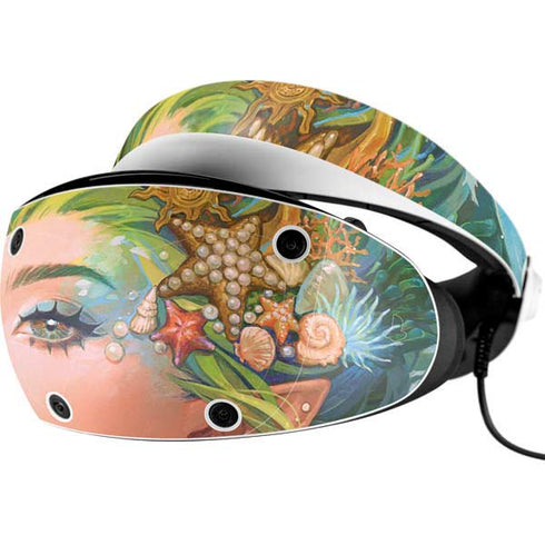 Mermaid with Sea Stars in Her Hair by Ivy Dolamore PlayStation VR2 Skin