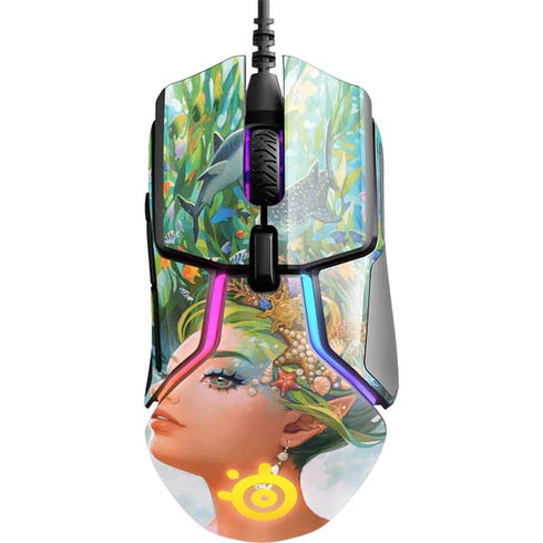 Mermaid with Sea Stars in Her Hair by Ivy Dolamore SteelSeries Rival 600 Gaming Mouse Skin