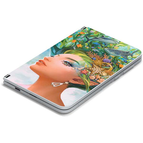 Mermaid with Sea Stars in Her Hair by Ivy Dolamore Surface Duo Skin