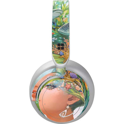 Mermaid with Sea Stars in Her Hair by Ivy Dolamore Surface Headphones Skin