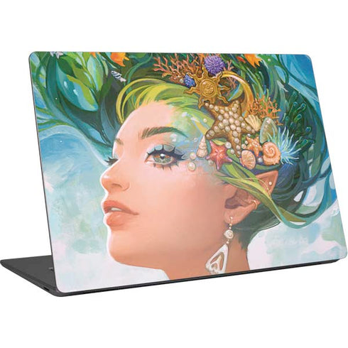 Mermaid with Sea Stars in Her Hair by Ivy Dolamore Surface Laptop 4 15in Skin