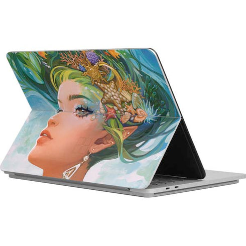 Mermaid with Sea Stars in Her Hair by Ivy Dolamore Surface Laptop Studio Skin