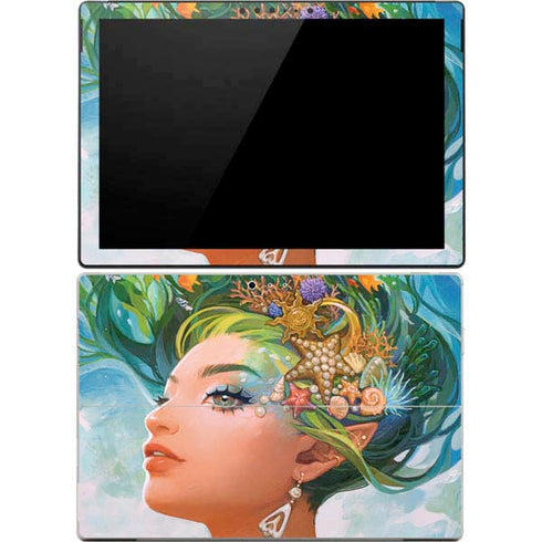 Mermaid with Sea Stars in Her Hair by Ivy Dolamore Surface Pro 4 Skin