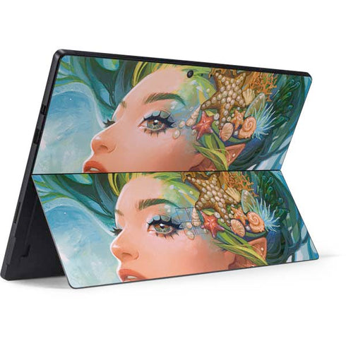 Mermaid with Sea Stars in Her Hair by Ivy Dolamore Surface Pro 6 Skin
