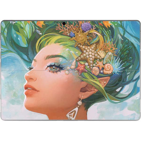 Mermaid with Sea Stars in Her Hair by Ivy Dolamore Surface Pro 8 Skin