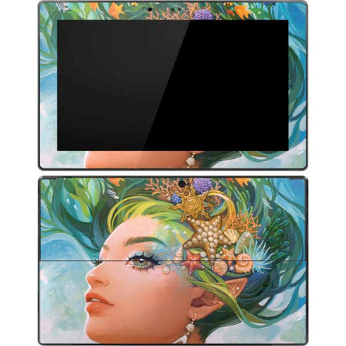 Mermaid with Sea Stars in Her Hair by Ivy Dolamore Surface Pro Tablet Skin