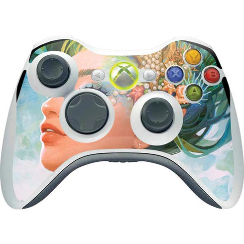 Mermaid with Sea Stars in Her Hair by Ivy Dolamore Xbox 360 Wireless Controller Skin