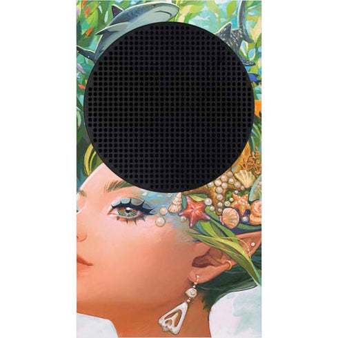 Mermaid with Sea Stars in Her Hair by Ivy Dolamore Xbox Series S Console Skin