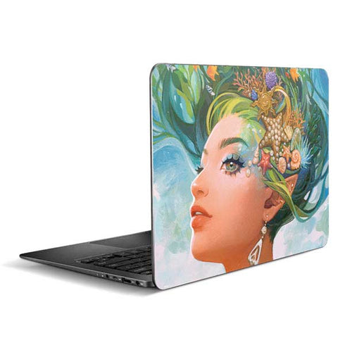 Mermaid with Sea Stars in Her Hair by Ivy Dolamore Zenbook UX305FA 13.3in Skin