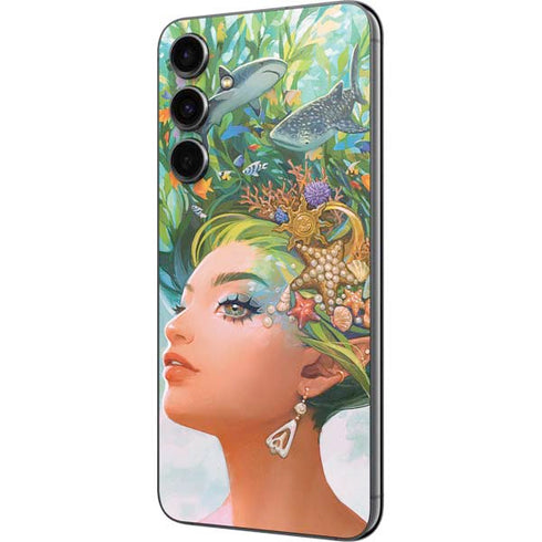 Mermaid with Sea Stars in Her Hair by Ivy Dolamore Galaxy S23 FE Skin