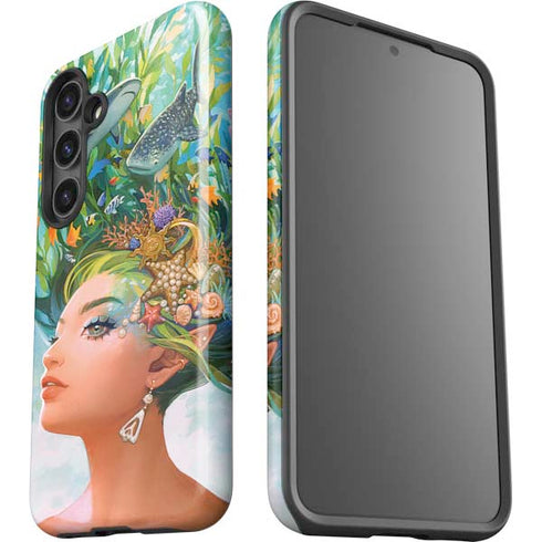 Mermaid with Sea Stars in Her Hair by Ivy Dolamore Galaxy S24 Plus Impact Case