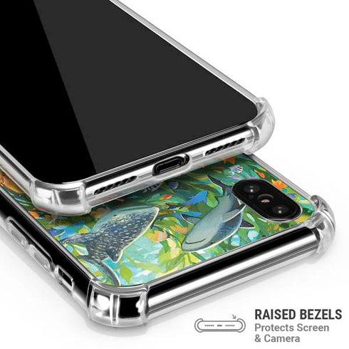 Mermaid with Sea Stars in Her Hair by Ivy Dolamore iPhone XS Max Clear Case