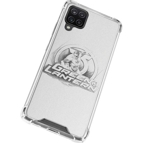 DC Comics Green Lantern Sketch Art Action Pose Galaxy A12 Clear Case