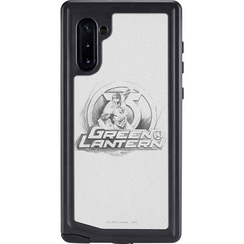 DC Comics Green Lantern Sketch Art Action Pose Galaxy Note 10 Waterproof Case