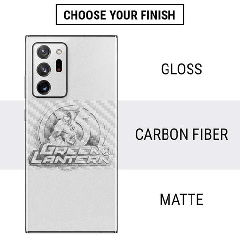 DC Comics Green Lantern Sketch Art Action Pose Galaxy Note20 Ultra 5G Skin