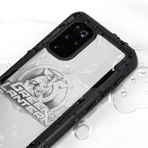 DC Comics Green Lantern Sketch Art Action Pose Galaxy S20 Plus Waterproof Case