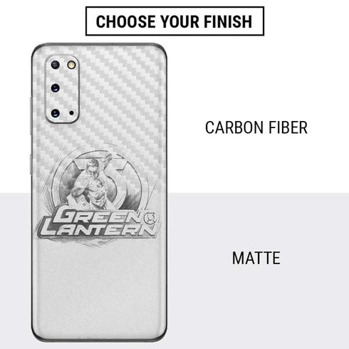 DC Comics Green Lantern Sketch Art Action Pose Galaxy S20 Skin