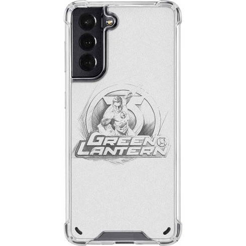 DC Comics Green Lantern Sketch Art Action Pose Galaxy S21 5G Clear Case