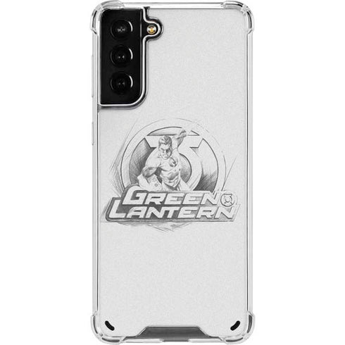 DC Comics Green Lantern Sketch Art Action Pose Galaxy S21 Plus 5G Clear Case