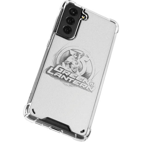 DC Comics Green Lantern Sketch Art Action Pose Galaxy S21 Plus 5G Clear Case