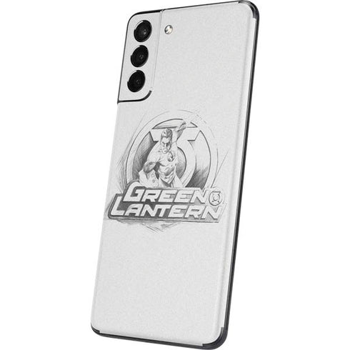 DC Comics Green Lantern Sketch Art Action Pose Galaxy S21 Plus 5G Skin