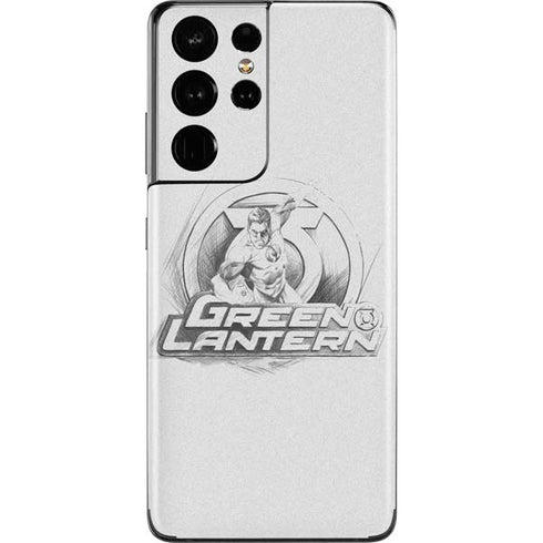 DC Comics Green Lantern Sketch Art Action Pose Galaxy S21 Ultra 5G Skin