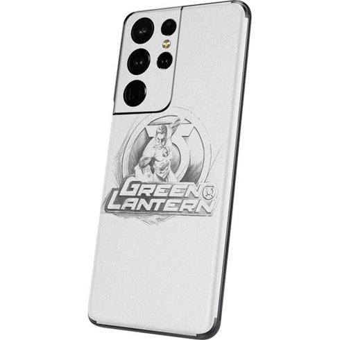 DC Comics Green Lantern Sketch Art Action Pose Galaxy S21 Ultra 5G Skin