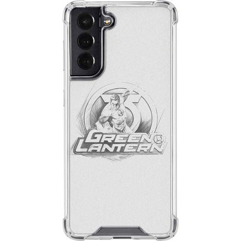 DC Comics Green Lantern Sketch Art Action Pose Galaxy S22 Clear Case