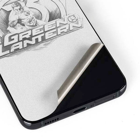 DC Comics Green Lantern Sketch Art Action Pose Galaxy S22 Skin