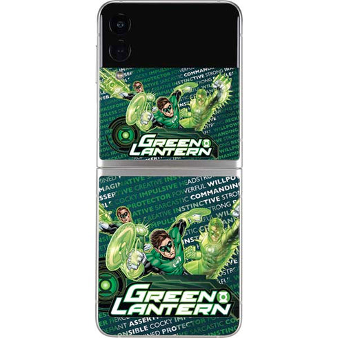 DC Comics Green Lantern Sketch Art Action Pose Galaxy Z Flip3 5G Skin