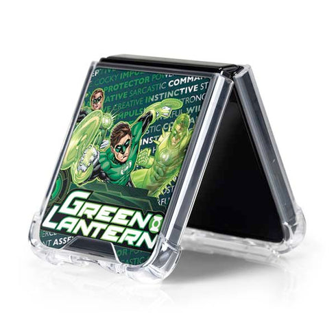 DC Comics Green Lantern Sketch Art Action Pose Galaxy Z Flip5 5G Clear Case