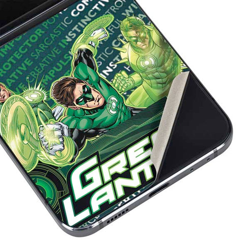 DC Comics Green Lantern Sketch Art Action Pose Galaxy Z Flip5 5G Skin