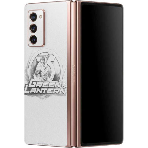 DC Comics Green Lantern Sketch Art Action Pose Galaxy Z Fold2 5G Skin
