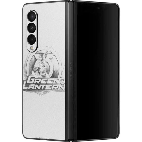 DC Comics Green Lantern Sketch Art Action Pose Galaxy Z Fold3 5G Skin