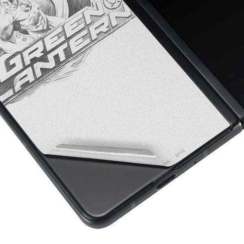 DC Comics Green Lantern Sketch Art Action Pose Galaxy Z Fold4 5G Skin