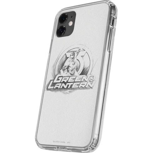 DC Comics Green Lantern Sketch Art Action Pose iPhone 11 Clear Case