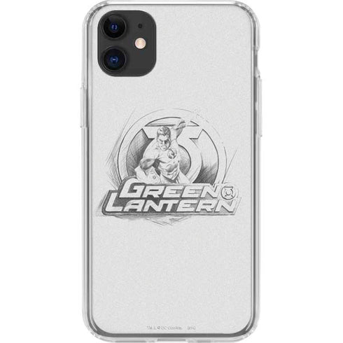 DC Comics Green Lantern Sketch Art Action Pose iPhone 11 Clear Case